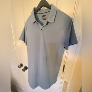 Steel Blue Mens Cuts Clothing Polo